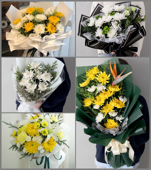 山西运城河津市僧楼镇北方平村白事花束代送